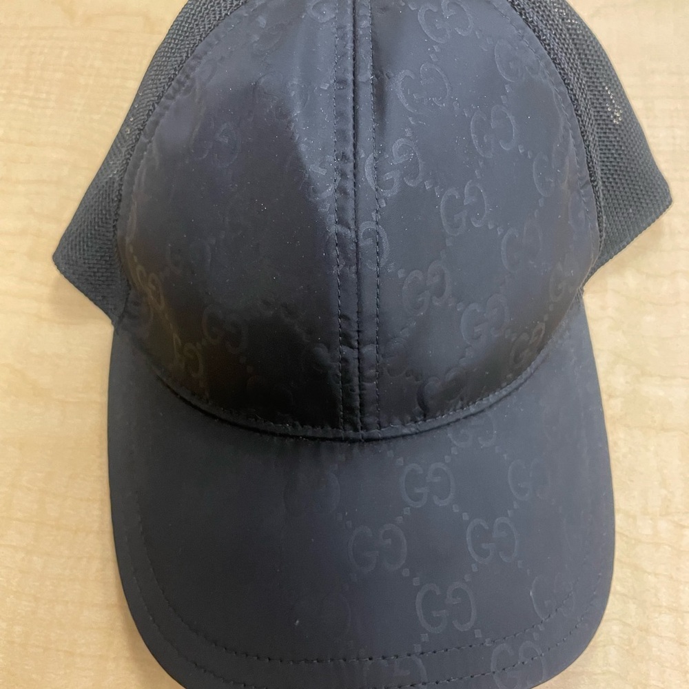 Gucci Black Mesh Baseball Cap - Picture 2 of 9
